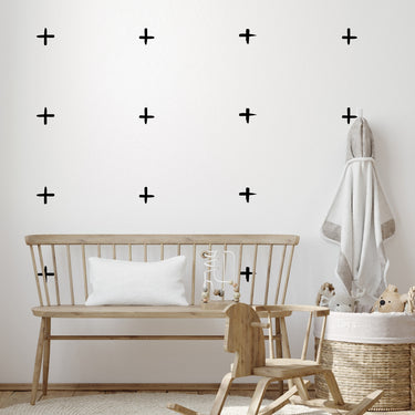 Black Watercolor Swiss Crosses